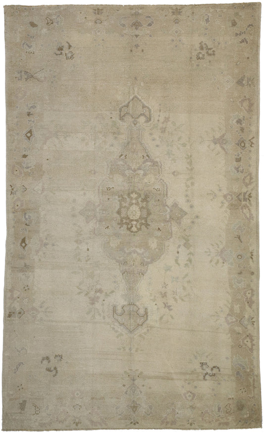 5 x 9 Vintage Turkish Oushak Rug 52460