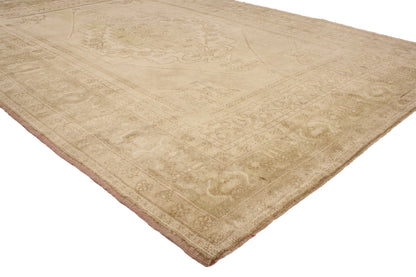 6 x 8 Vintage Turkish Oushak Rug 52182