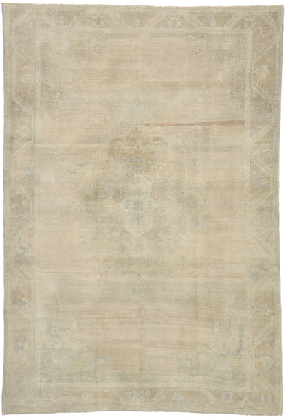 6 x 8 Vintage Turkish Oushak Rug 52458