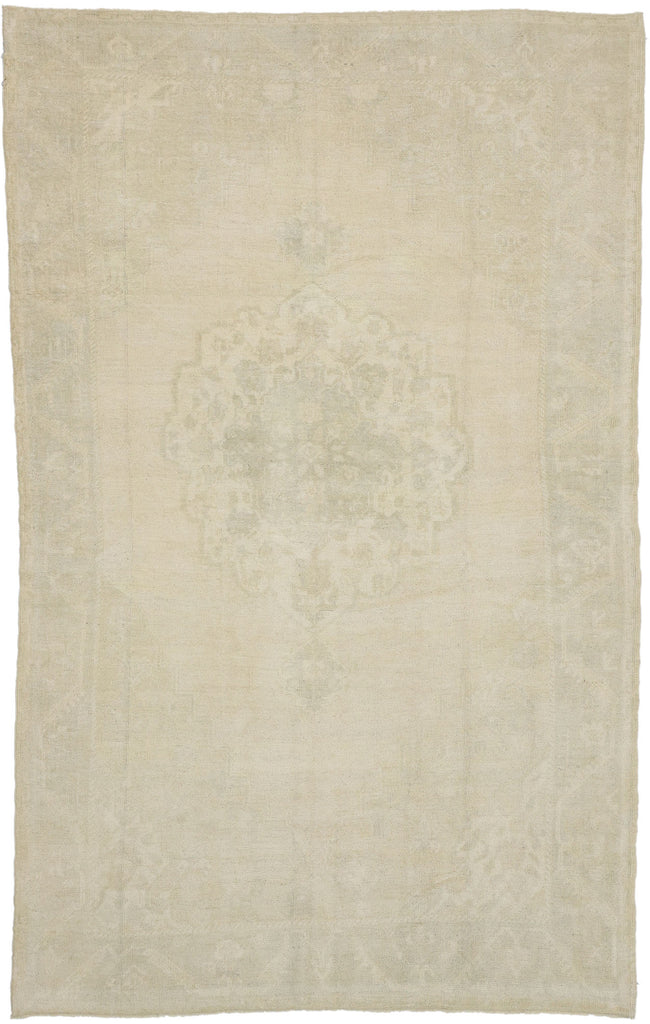 6 x 9 Vintage Turkish Oushak Rug 52499