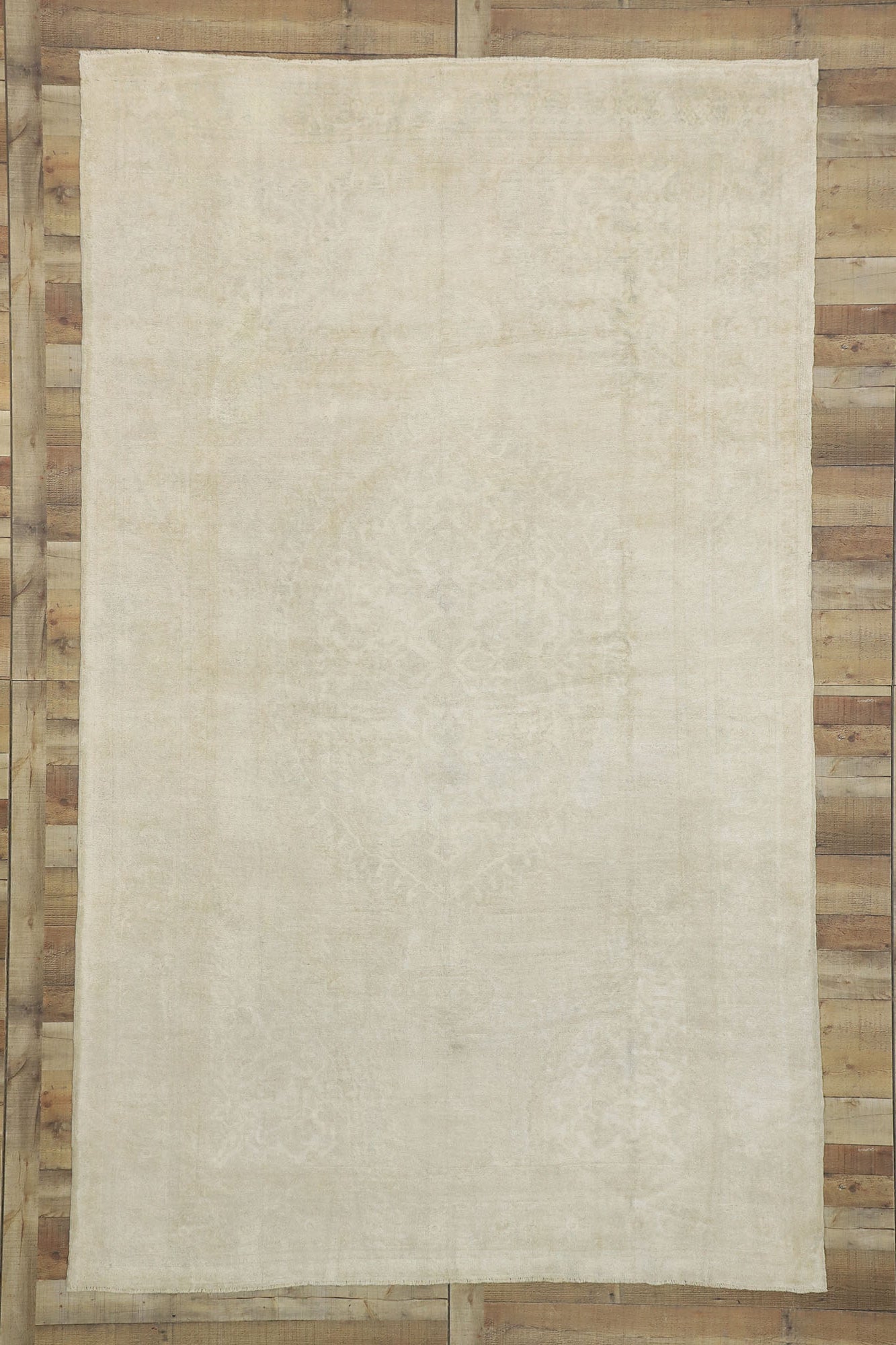 7 x 11 Vintage Turkish Oushak Rug 52494