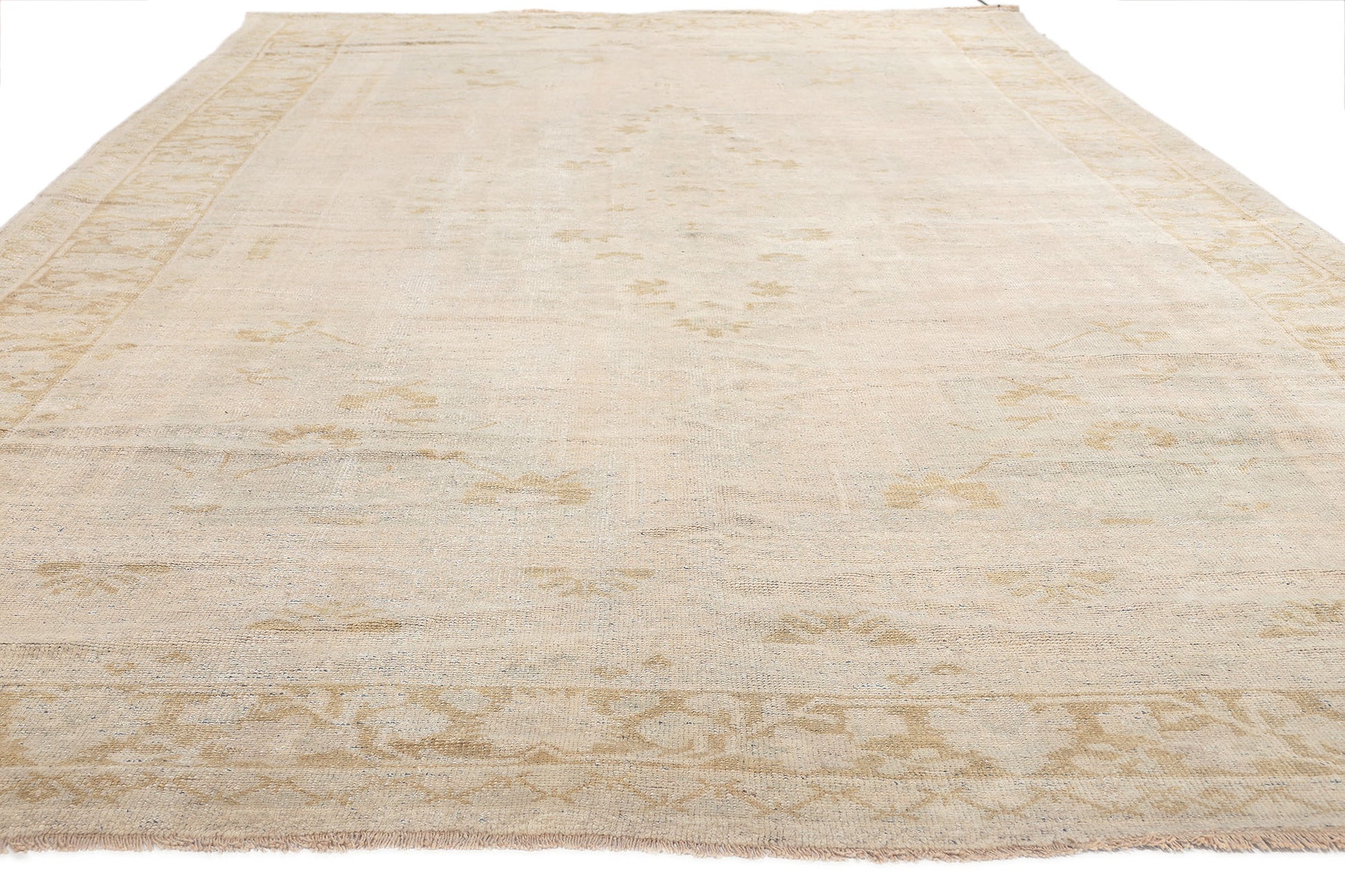 7 x 13 Vintage Turkish Oushak Rug 53677