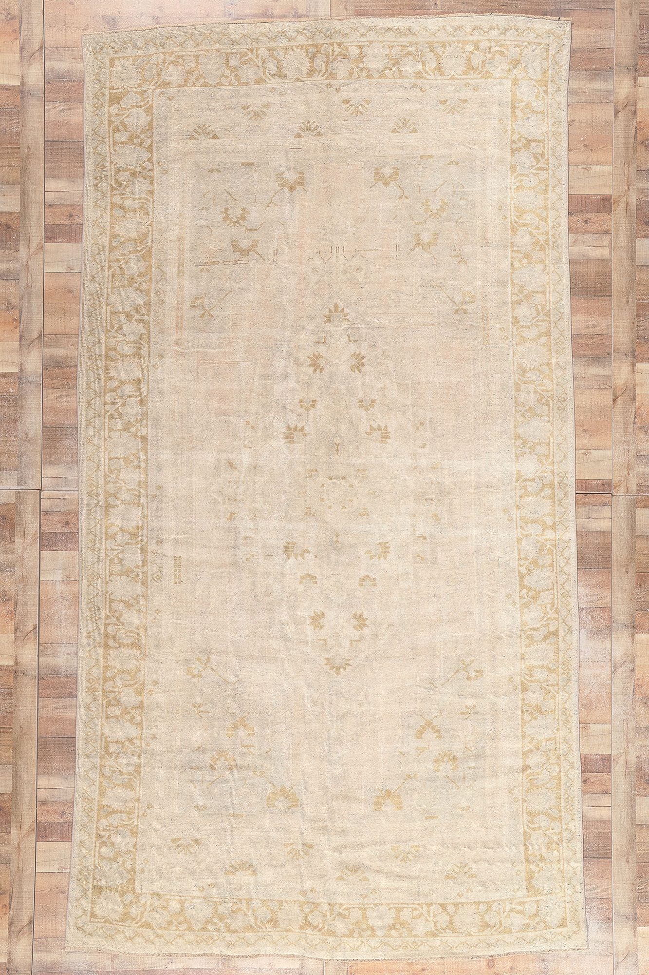 7 x 13 Vintage Turkish Oushak Rug 53677