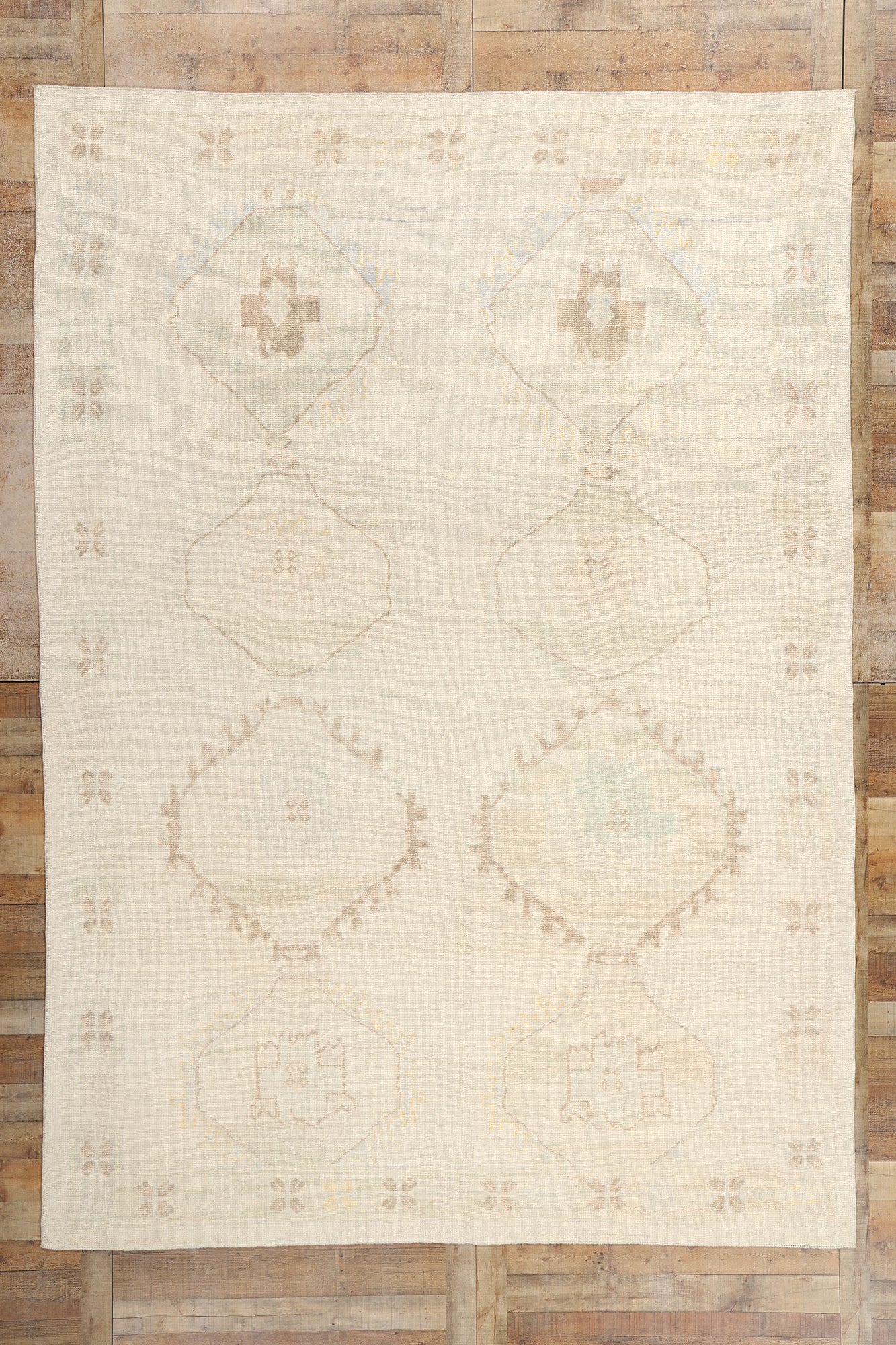 9 x 13 Vintage Turkish Kars Rug 53883