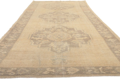 5 x 13 Vintage Turkish Oushak Rug 51021