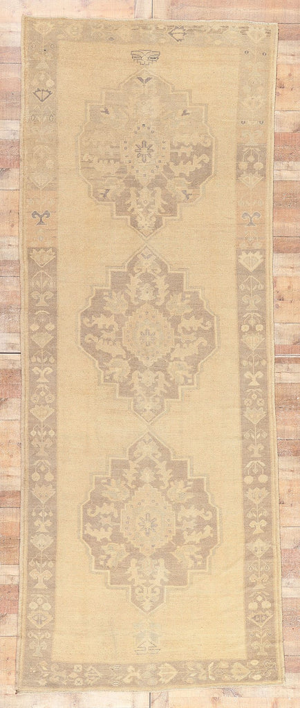5 x 13 Vintage Turkish Oushak Rug 51021