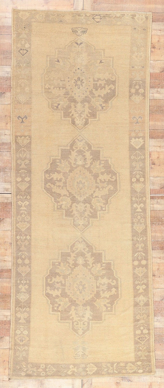 5 x 13 Vintage Turkish Oushak Rug 51021
