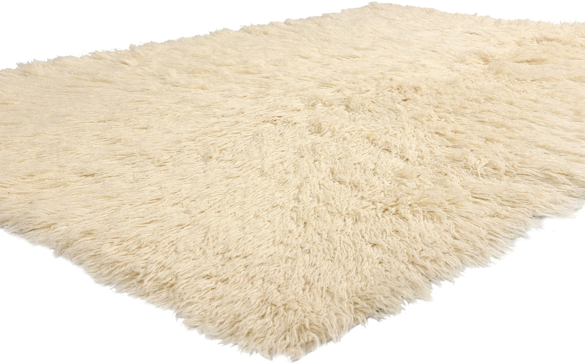 5 x 7 Vintage Greek Natural Flokati Rug 53945