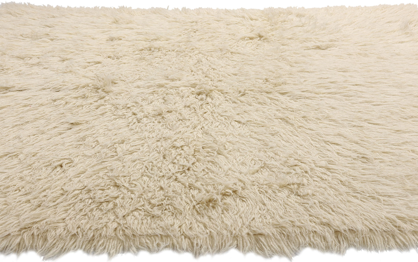6 x 7 Vintage Greek Natural Flokati Rug 53946