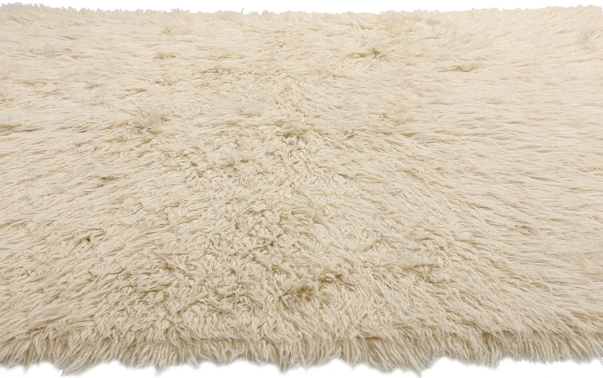 6 x 7 Vintage Greek Natural Flokati Rug 53946