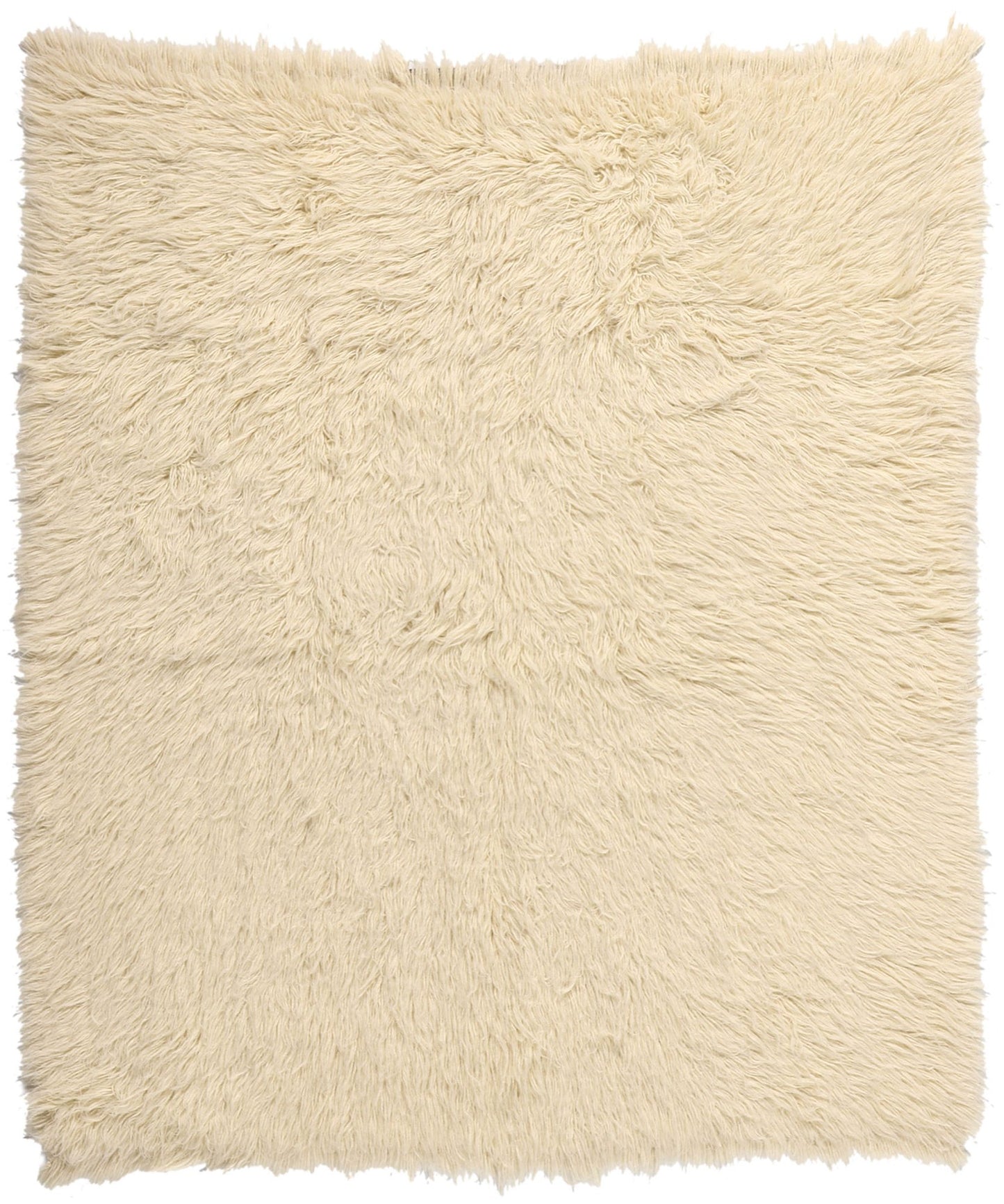 6 x 7 Vintage Greek Natural Flokati Rug 53946