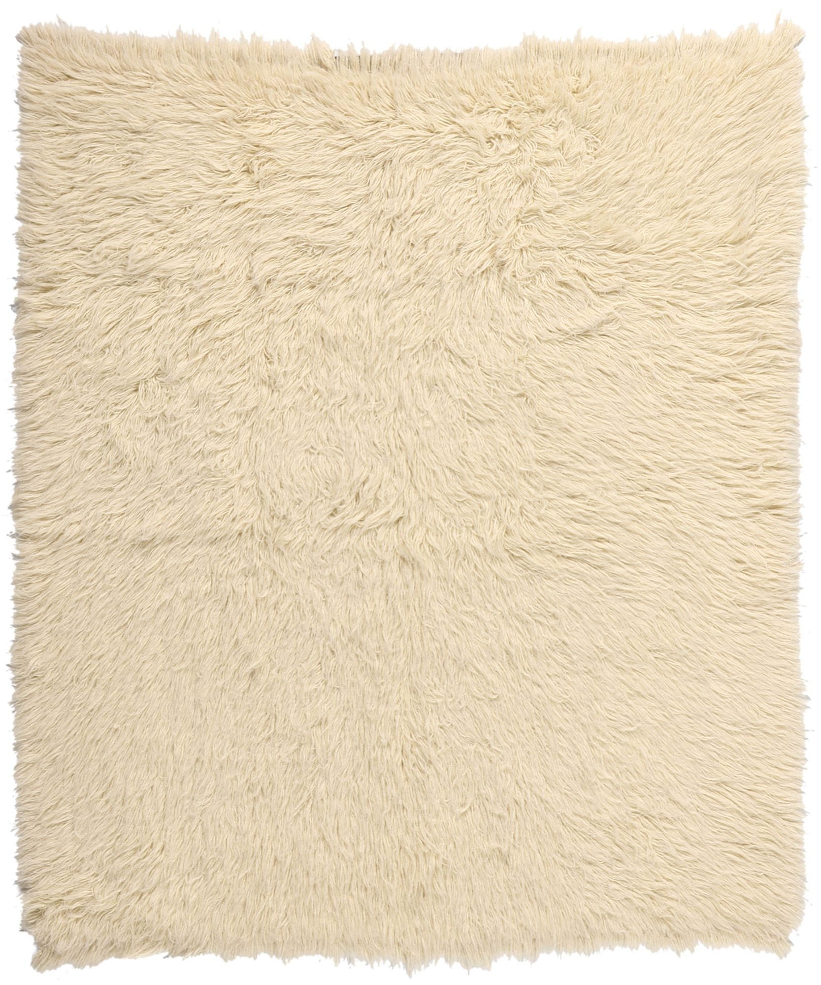 6 x 7 Vintage Greek Natural Flokati Rug 53946