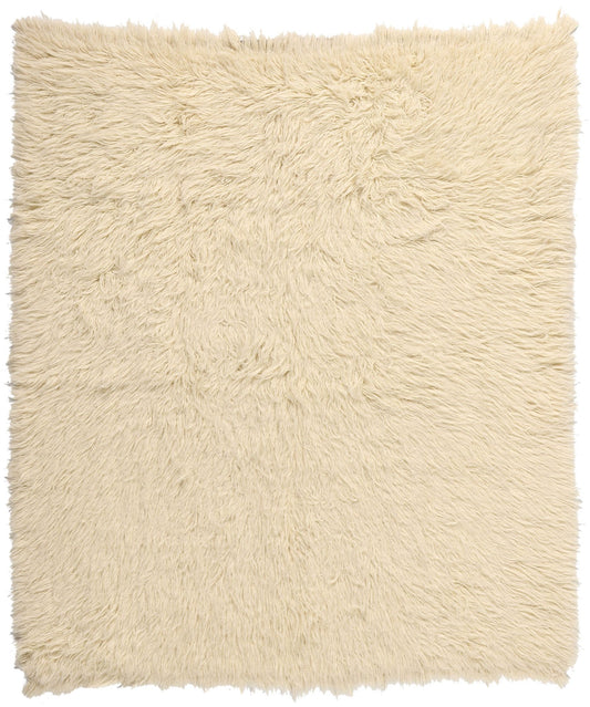 6 x 7 Vintage Greek Natural Flokati Rug 53946