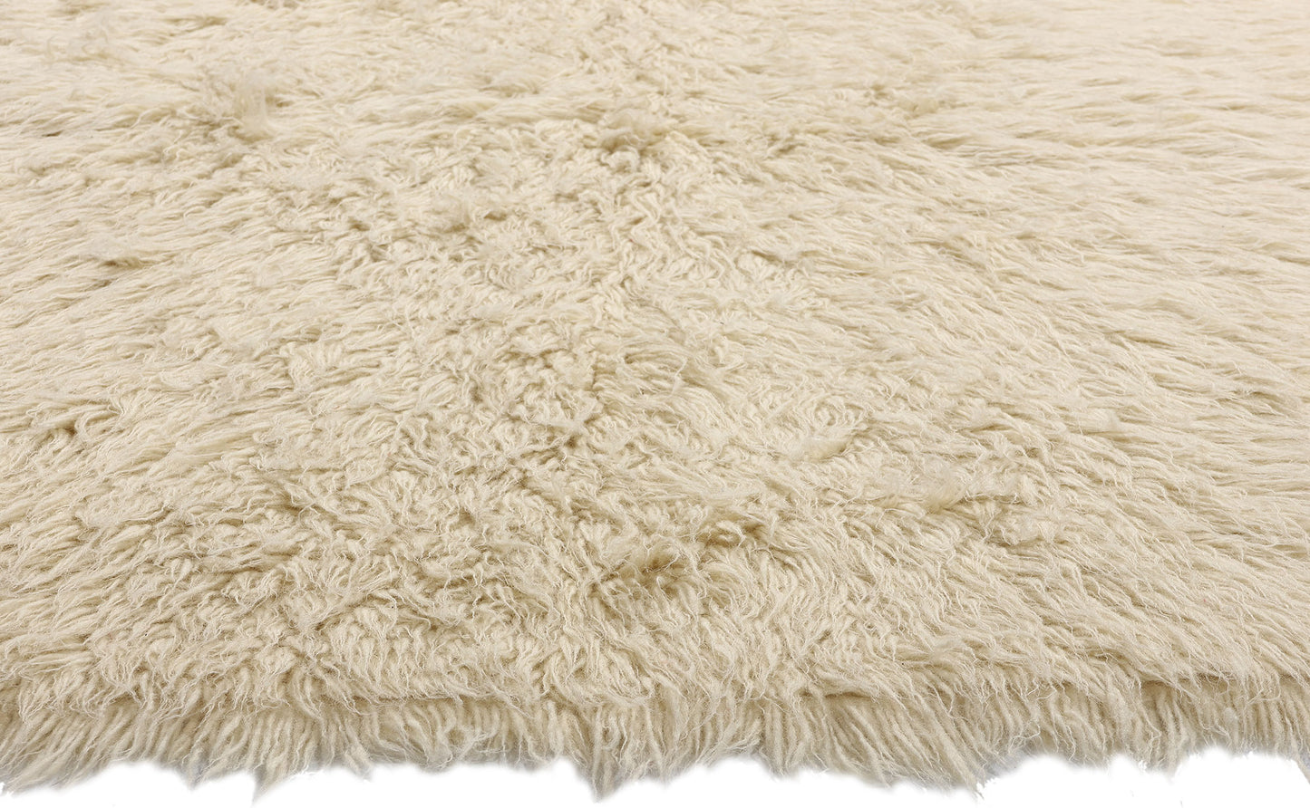 6 x 7 Vintage Greek Natural Flokati Rug 53946