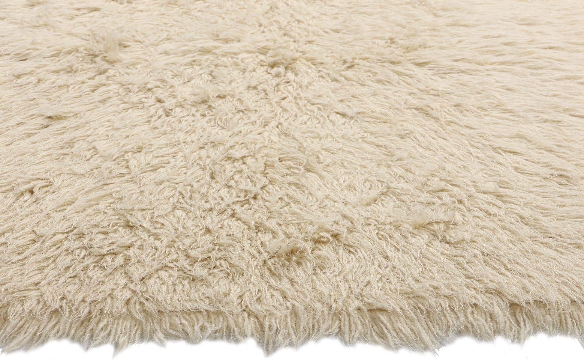 6 x 7 Vintage Greek Natural Flokati Rug 53946