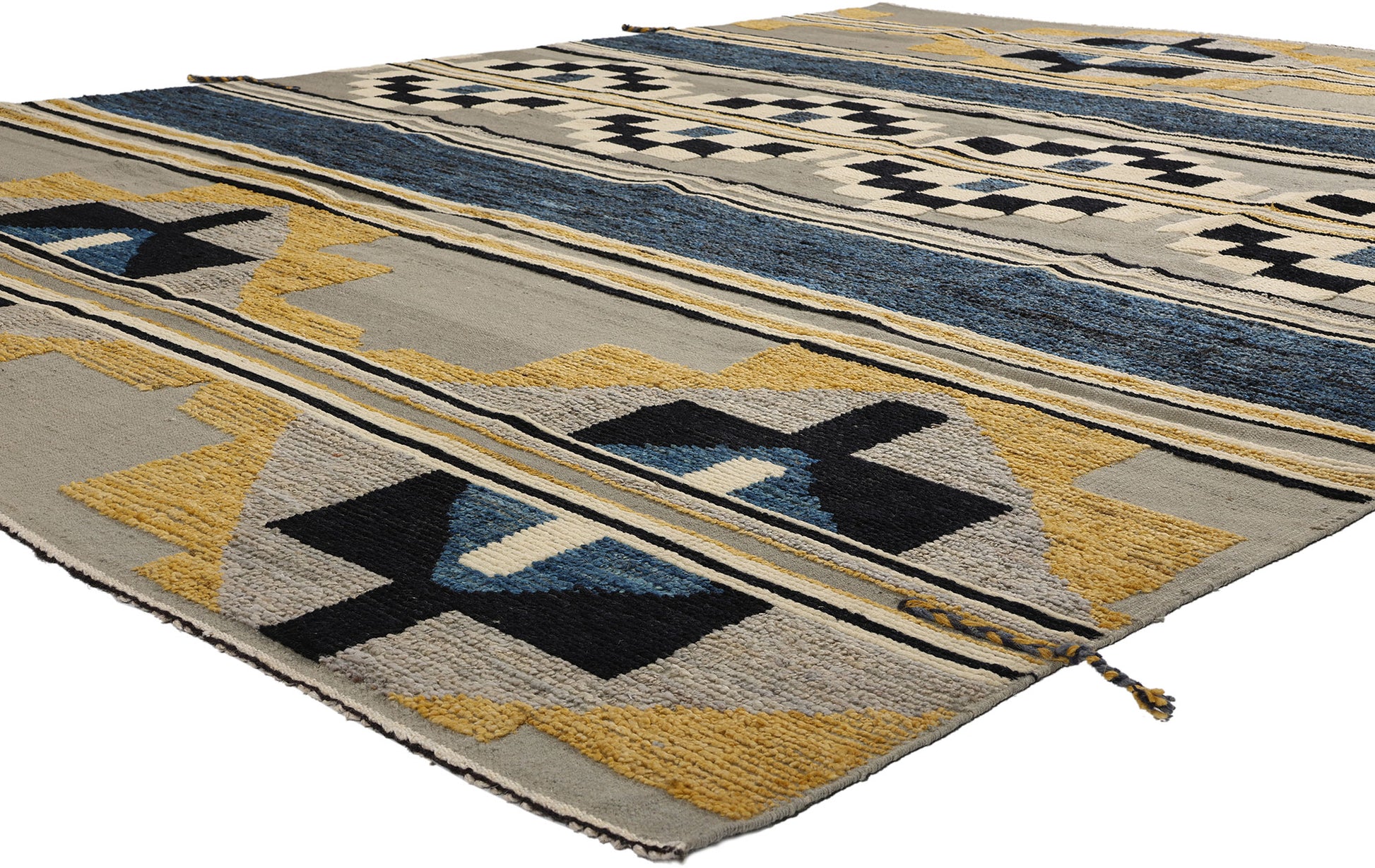 8 x 11 Southwest Modern Moroccan High-Low Rug 81056