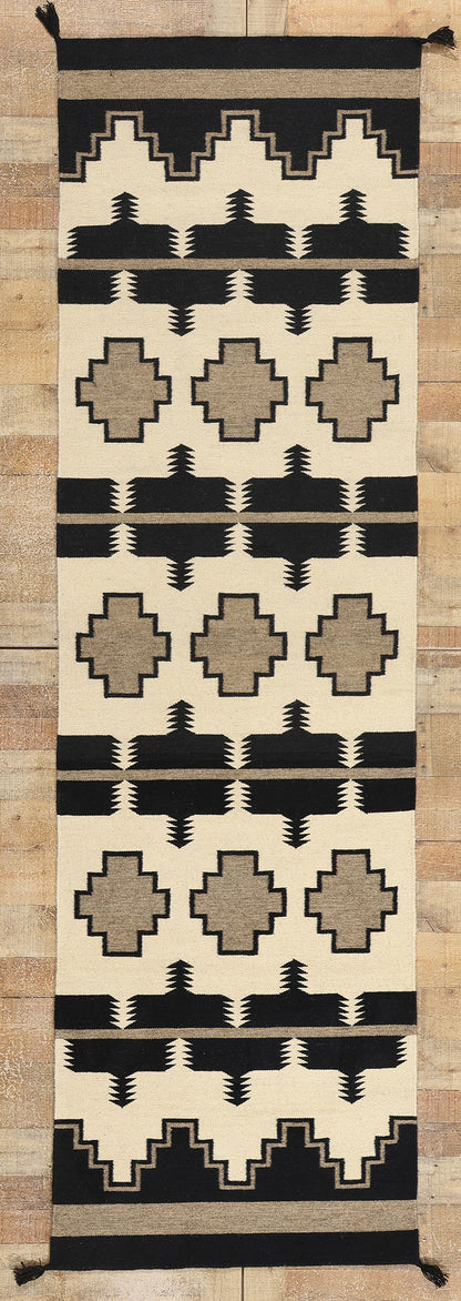 3 x 10 Southwest Modern Crystal Navajo-Style Rug 81050