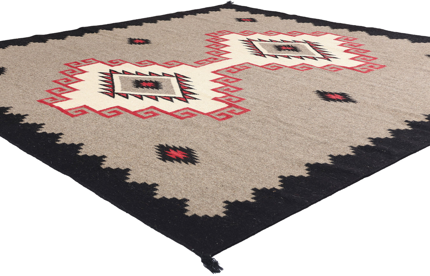 8 x 8 Southwest Modern Square Navajo-Style Rug 81118