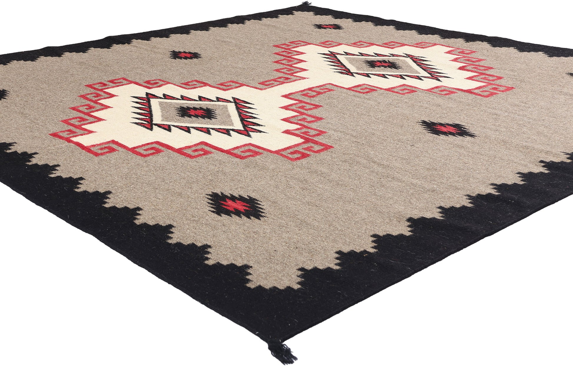 8 x 8 Southwest Modern Square Navajo-Style Rug 81118