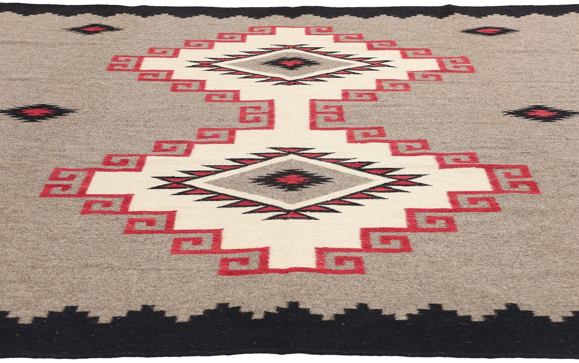 8 x 8 Southwest Modern Square Navajo-Style Rug 81118