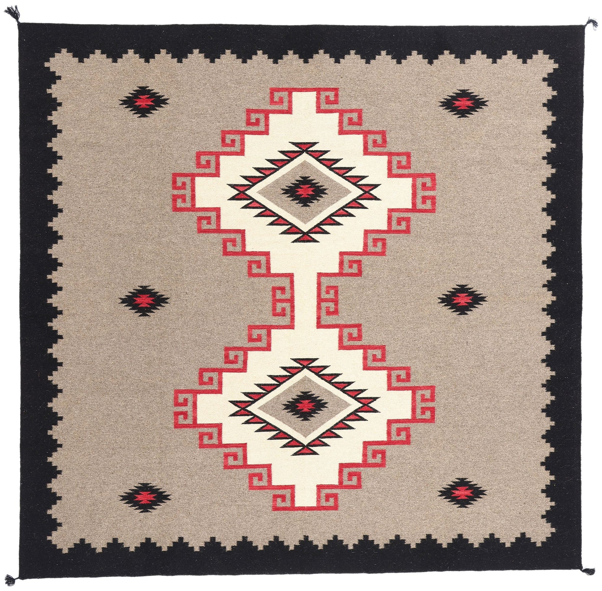 8 x 8 Southwest Modern Square Navajo-Style Rug 81118