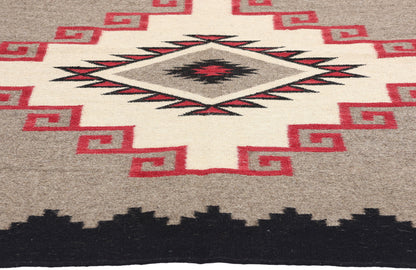 8 x 8 Southwest Modern Square Navajo-Style Rug 81118