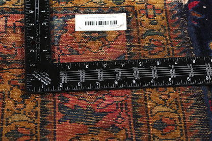 6 x 6 Antique Navy Blue Persian Lilihan Rug 77633