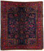 6 x 6 Antique Navy Blue Persian Lilihan Rug 77633