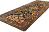 4 x 11 Antique Navy Blue Persian Hamadan Rug 73245