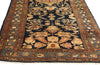 4 x 11 Antique Navy Blue Persian Hamadan Rug 73245