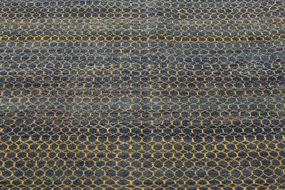 6 x 8 Navy Blue Transitional Indian Rug 30288