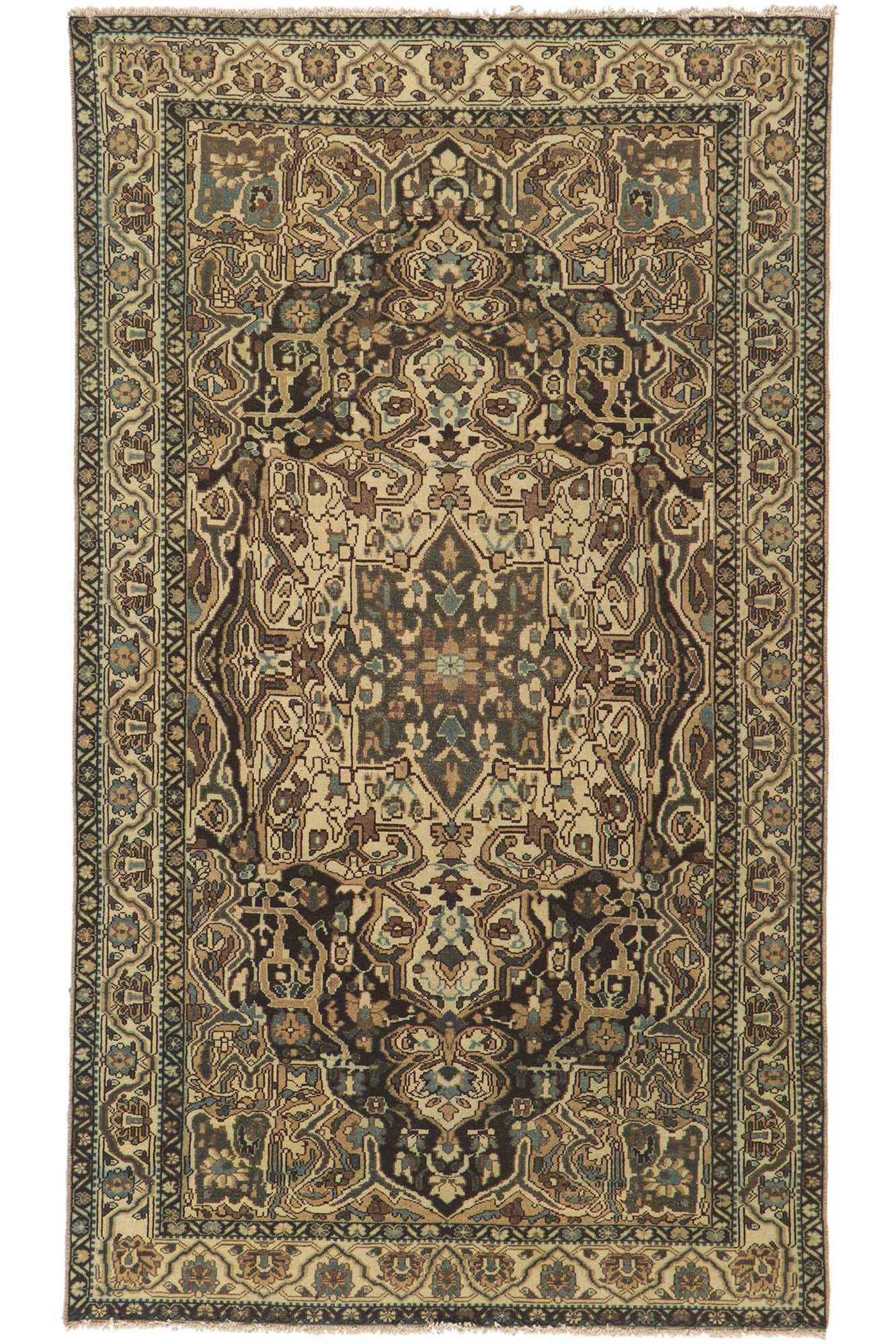 5 x 9 Antique Persian Bakhtiari Rug 53741