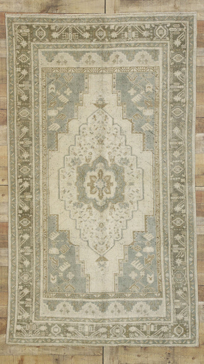 4 x 7 Vintage Turkish Oushak Rug 52440