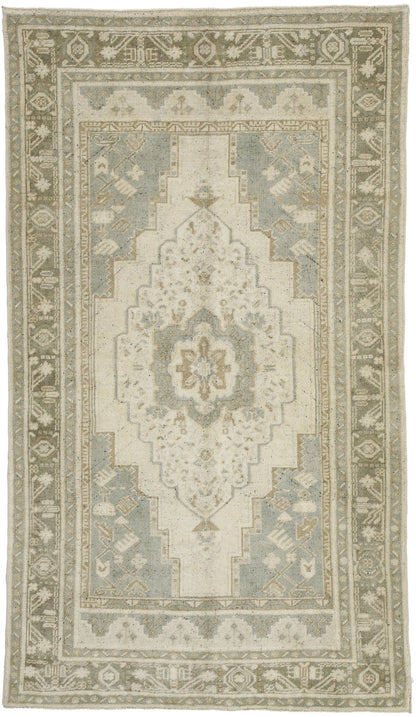 4 x 7 Vintage Turkish Oushak Rug 52440