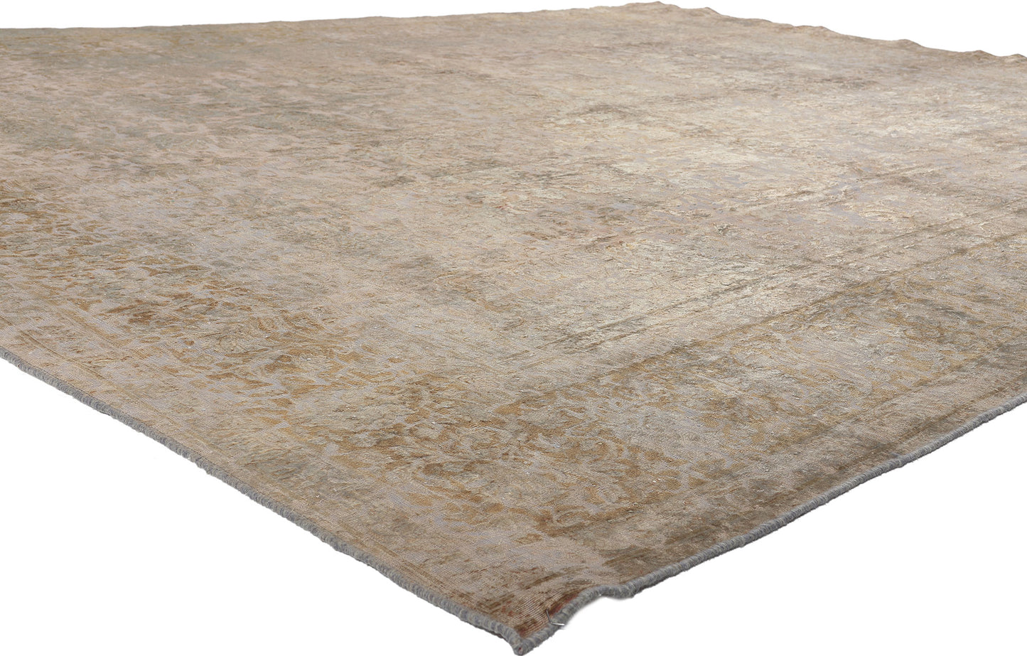 10 x 13 Vintage Turkish Overdyed Rug 60609