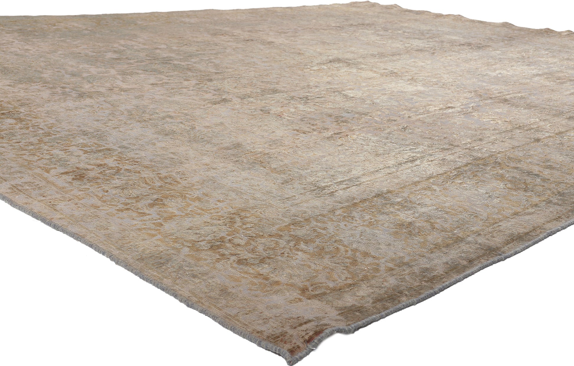 10 x 13 Vintage Turkish Overdyed Rug 60609