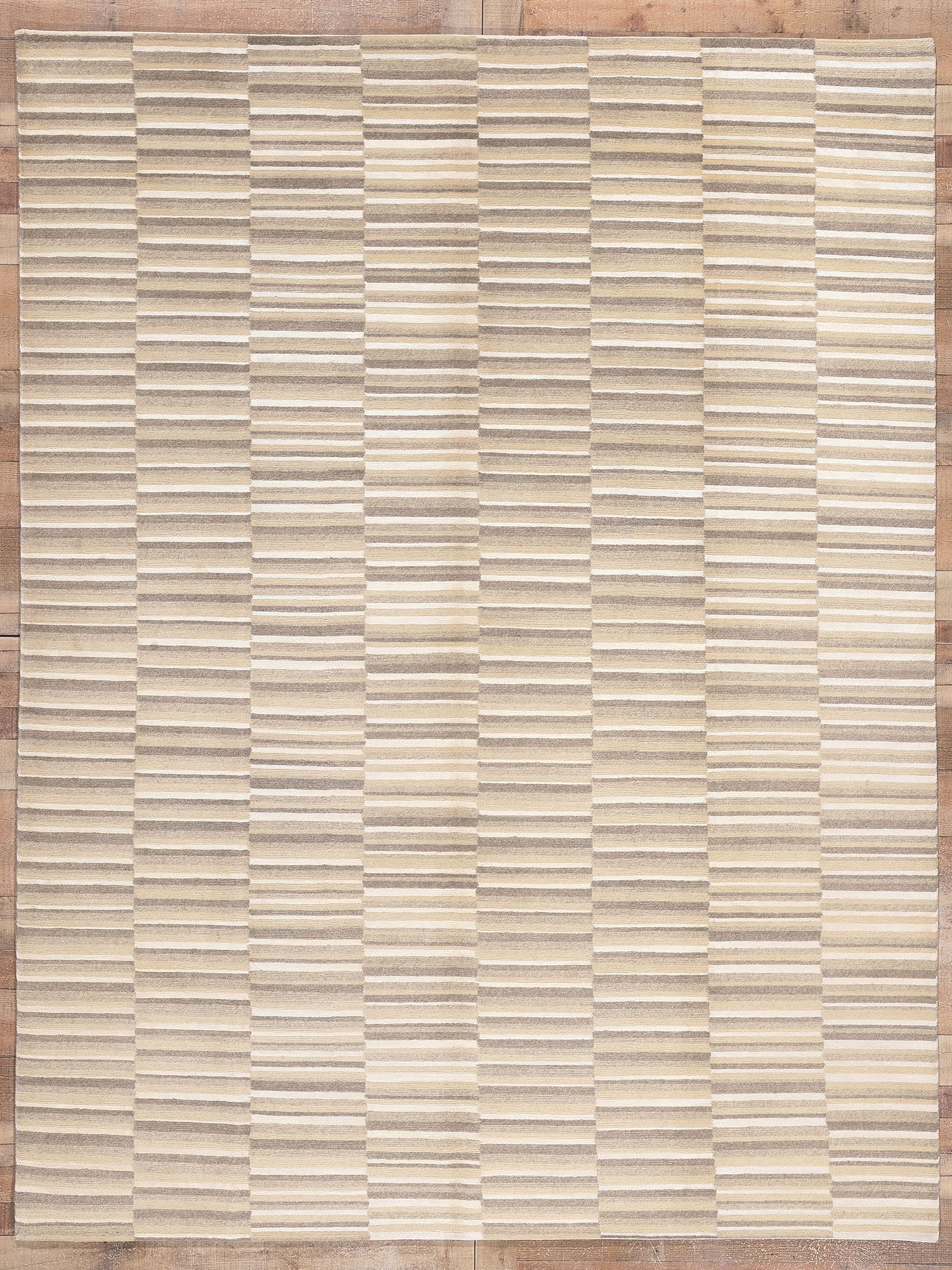 8 x 10 Neutral Striped Rug 30231