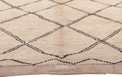 6 x 6 Vintage Neutral Moroccan Azilal Rug 20285