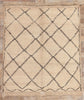 6 x 6 Vintage Neutral Moroccan Azilal Rug 20285