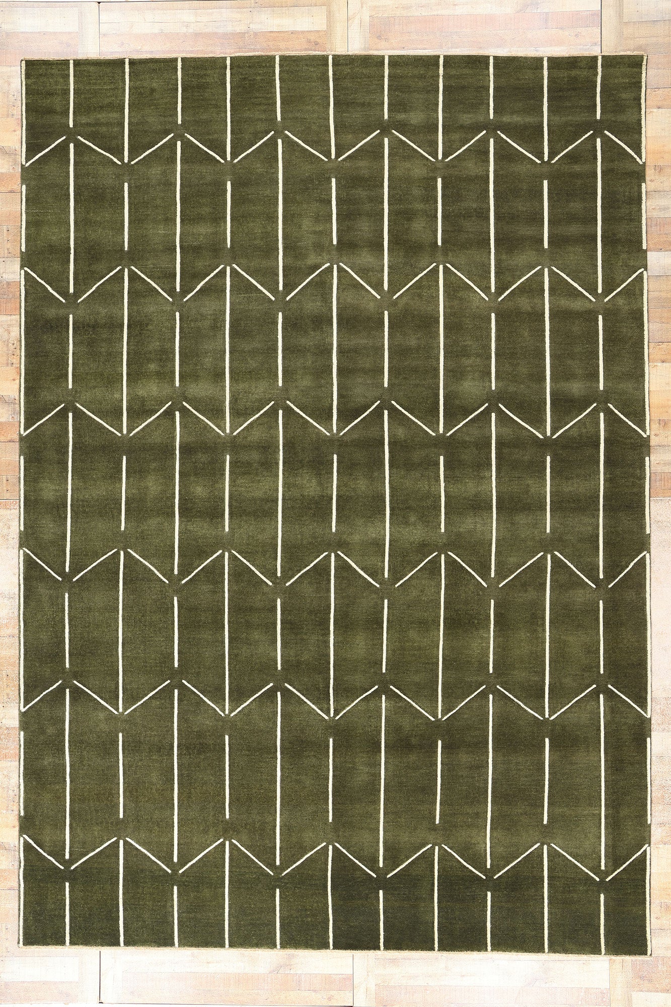 10 x 14 Modern Geometric High-Low Rug 31184