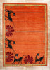 10 x 14 Modern Orange Chinese Art Deco Rug 31094