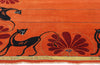 6 x 9 Modern Orange Chinese Art Deco Rug 31322