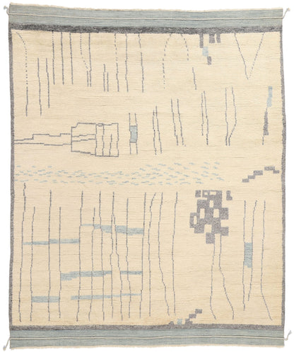 8 x 10 Organic Modern Brutalist Moroccan Rug 31235