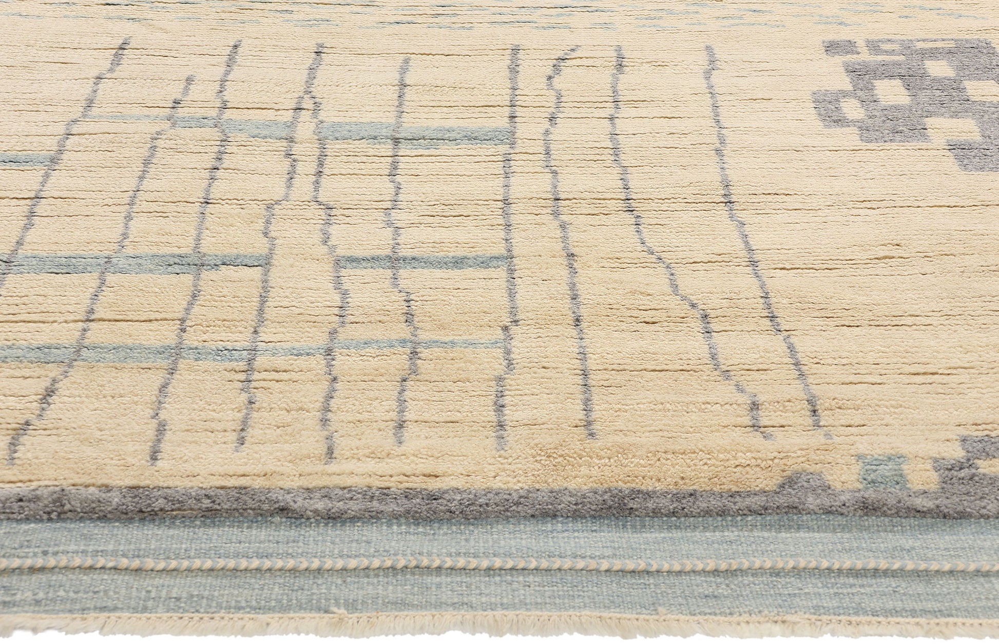 8 x 10 Organic Modern Brutalist Moroccan Rug 31235