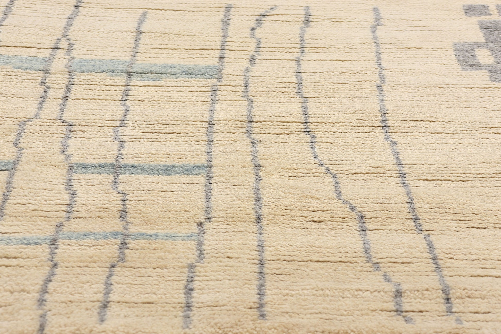 8 x 10 Organic Modern Brutalist Moroccan Rug 31235