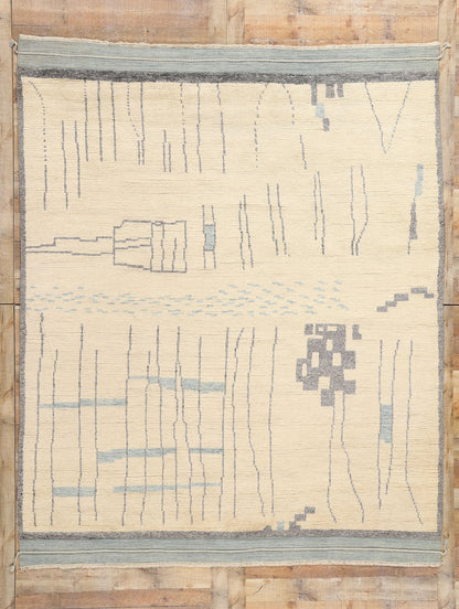 8 x 10 Organic Modern Brutalist Moroccan Rug 31235