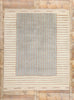 8 x 10 Organic Brutalist Striped Moroccan Rug 31313