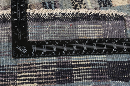 12 x 15 Modern Bauhaus Checkered Moroccan Rug 81053