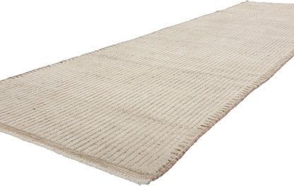 3 x 12 Organic Modern Striations Moroccan Rug 81106