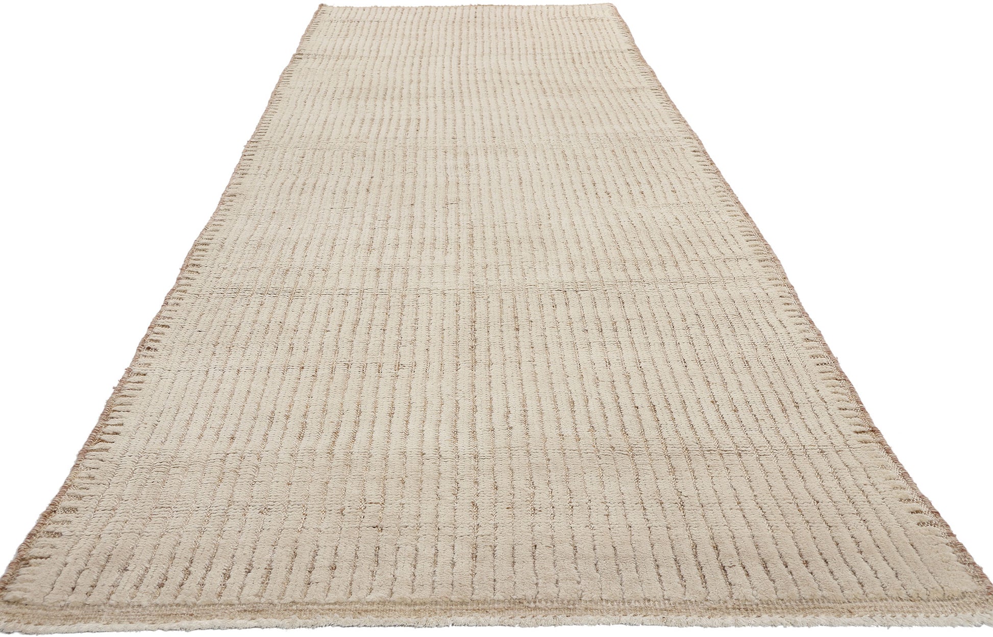 3 x 12 Organic Modern Striations Moroccan Rug 81106